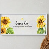 Personalized Sunflower Memorial Tray