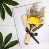 (Yellow)sunflower Bouquet Natural Dried Flower Wedding Decoration Dried