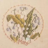 Lily Of The Valley Silk Ribbon Embroidery, Flowers Month Club 1994 May Bucilla