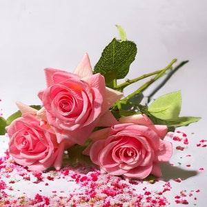 Real touch artificial roses, real touch roses, colorful flowers, single rose flower, DIY wedding bouquets, floral arrangements, floral gift.