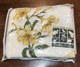 NEW Pillow Sham National Wildlife Federation Yellow Day Lily Daylilies 20"x26"