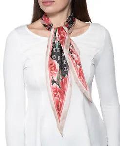 Giani Bernini Womens Peony Logo Kite Scarf & Key Chain Box Set, Multicolor