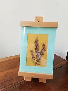 D. Anne Dried Floral Art Floral Design w/Michael Graves Maple Easel Stand Frame