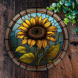 Sunflower sign, Welcome wreath sign, Front door wreath, wreath supplies, metal signs