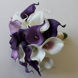 Purple Wedding Bouquet Purple Calla Lily Bouquet Purple Bouquet  Real Touch Purple Calla Lily Bridal Bouquet Wedding  Bouquets,  Weddings