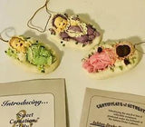 AshtonDrake Heirloom Ornaments Yolanda Bello Sweet Carnation Cherry Blossom Lily