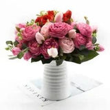 30cm Artificial Rose Flowers Silk Peony Flower Bridal Bouquet Wedding Decoration