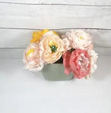 Peony Stems for Bouquet, Paper Flower Bouquet, Paper posey bouquet