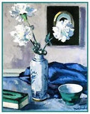 Carnation Flowers Still Life Scottish Francis Cadell Counted X Stitch Pattern