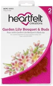 Heartfelt Creations Cling Rubber Stamp Set-Garden Lily Bouquet & Buds HCP31013
