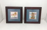 Dried Flowers Framed Art Sally Wolfe Wandering Wildflowers Signed Set of 2