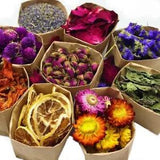 Organic Dried Flowers Bulk Lemon Lavender Pink Rose Jasmine 0.3oz/Bag