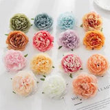 10X Peony Roses Artificial Silk Flowers Head Party Wedding Bouquet Garland Decor
