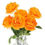 Peonies Artificial Flowers, Fake Peonies Artificial Peony Home Decor, Orange