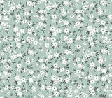 Premium Vector | Floral pattern cute flowers light blue background design with small white flowers ditsy print Flower Delivery