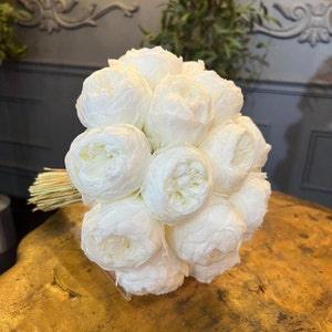 Peony Wedding Bouquet, Preserved Peony Wedding Bouquet, Peony Bridal Bouquet, Wedding Bouquet, Bridal Flower, Preserved Peony