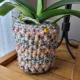 Crochet Plant Cover, Plant Cozy, Plant Basket, Orchid Plant Basket, Crochet Basket, Orchid Pot Cover