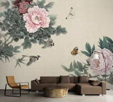 3D Peony Flower ZHUA6425 Wallpaper Wall Murals Removable Self-adhesive Amy