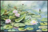 Water Lilies - Counted Cross Stitch Patterns - Color & BW Symbols