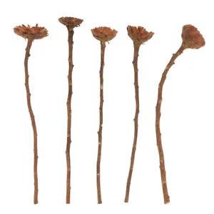 5 Pcs Floral Decor Dried Sunflower Bouquet Nordic Style Flowers Artificial