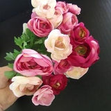 Mini Ranunculus Bouquet Silk Flowers
