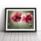 Exceptional Carnation Flowers Framed Wall Art Poster Print Picture Large