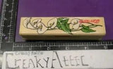 CALA LILY CALLAS FLOWERS BORDER LONG RUBBER STAMP HERO ARTS F838 CREAKYATTIC
