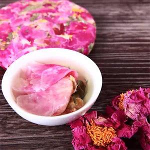 200g Natural Flower Tea Cake Blooming Peony Nectar Scented Chinese Herbal Tea ??????