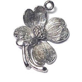 Sterling silver flower charm vintage # 6162