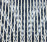 Oceana in Vintage Indigo / Ivory BTY Serena and Lily 100% Linen Fabric Oceana