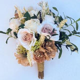Wedding Bouquet, Wedding Flowers, Bride Bouquet, Wedding, Roses, Olive Branches and Various Other Flowers and Greenery