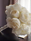 Wedding Bouquet, Peony Bridal Bouquet, Silk Wedding Flowers, Ivory Wedding Flowers, Vintage Wedding, Shabby Chic Wedding, Bride Bridesmade Bouquet