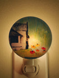 Resin Night Light, Handmade Floral Accent Light, Housewarming Gift house warming flower