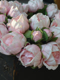 Real Touch Peony Bunch For Silk Bridal Bouquets Pink Burgundy Ivory Fuchsia DIY Wedding Bouquets Real Touch Flowers silk flower