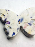 Seed Paper Butterflies 3"w x 2.85"h Recycled Flower Petals for Weddings or Memorials Set of 24 flower seeds