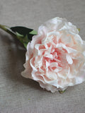 Light Pink Real Touch Peony Stem, DIY Wedding Bouquet Flower, Artificial flower silk flower