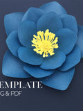 Hellebore Double Petal TEMPLATE SVG (Digital file only) flower spore