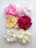 Silk Peony Flower Head: DIY Millinery Flowers (6.3'') silk flower