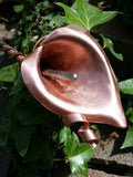 Copper calla lily with ribbon, girlfriend gift, wife present, 7th 9th copper wedding anniversary, rustic wedding decor ANNIVERSARY