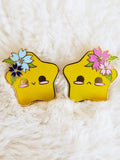 Star Twins: Flower Set Hard Enamel Pin flower spore