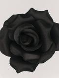 Silk Rose Heads, 12pcs, Black Artificial Flowers silk flower