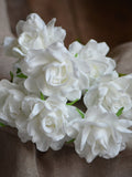 White PU Gardenias Real Touch Gardenia DIY Wedding Flowers Silk Bridal Bouquets Wedding Centerpieces silk flower