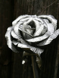 Hand Sculpted Aluminum Rose: 10th Anniversary Metal Flower ANNIVERSARY