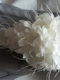 Cascade Wedding bouquet, Feather bouquet, Bridal accessory, Vintage bouquet,White bouquet, Gatsby Wedding, Feather flowers,YOUR CHOICE COLOR Bouquet