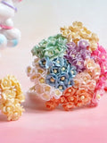 100 Pcs.10mm.Mix Color Miniature Mulberry Paper Daisy,Miniature Paper Flower,Mulberry Paper,Dollhouse Paper Flower,Mini Flower,DIY Flower ANNIVERSARY