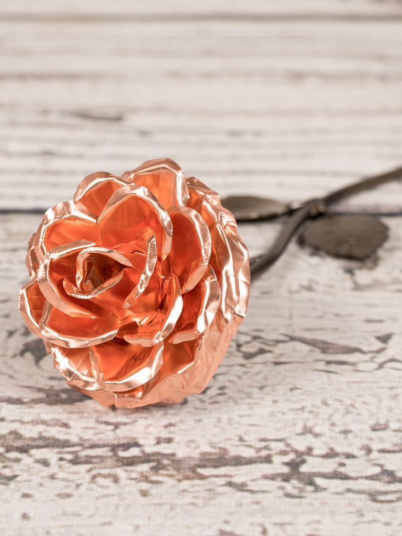 Copper Rose - Personalized 7th Year Anniversary Wedding Gift ANNIVERSARY