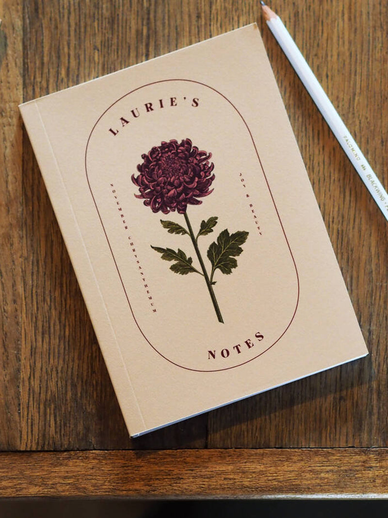 Personalized Birth Flower Notebook: A5 Softcover Journal birthday flower