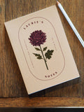 Personalized Birth Flower Notebook: A5 Softcover Journal birthday flower