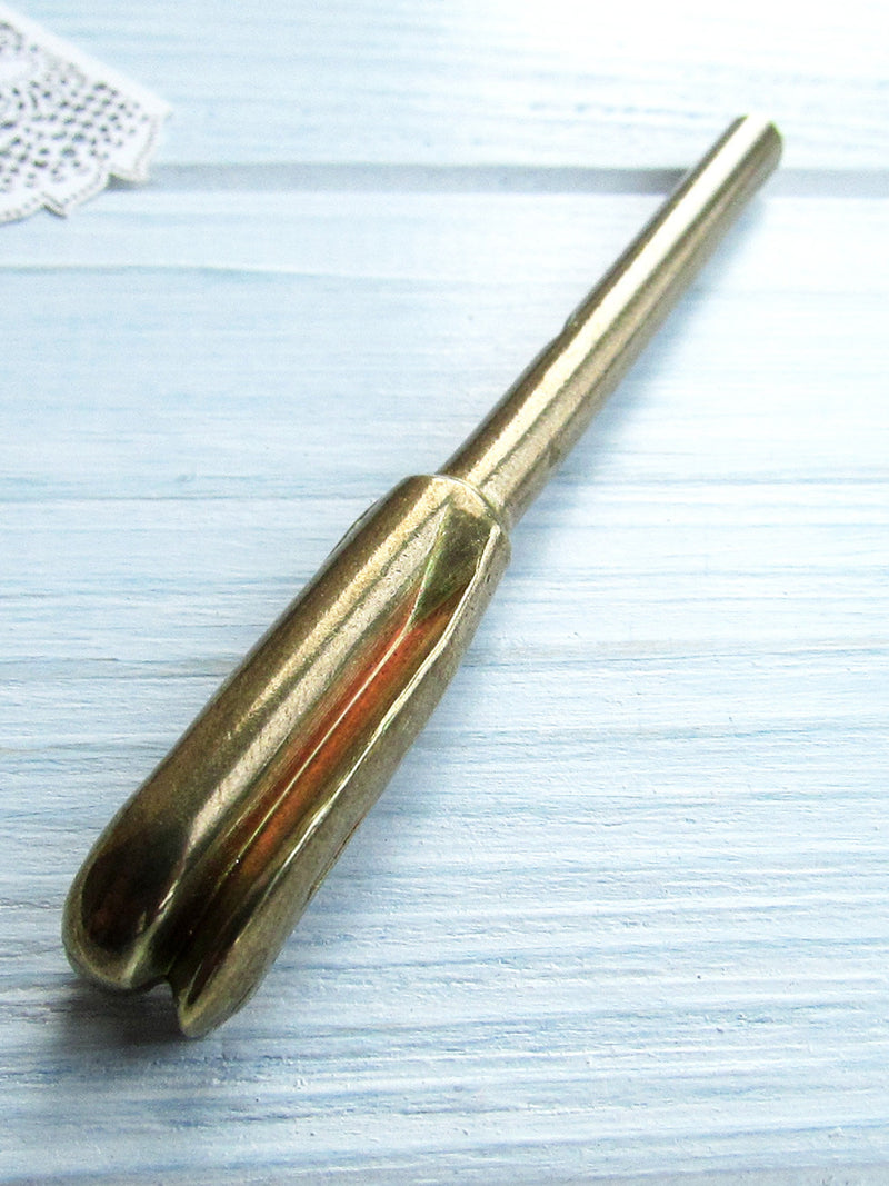 Japanese professional Double petal iron tip, for Insertion type iron Silk flower making tool silk flower
