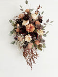 Burgundy, Peach, Champagne, Dusty Pink Arch Flowers, Silk Flower Swag, Artificial Wedding Hanging Flower, Wedding Backdrop Flower Decoration silk flower